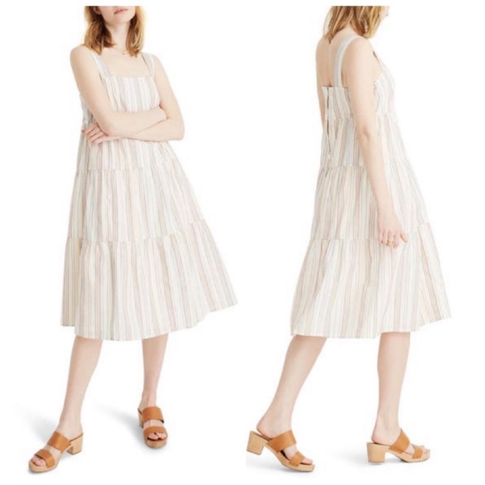 Madewell Multi-color striped dress Size 14